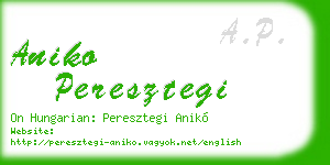 aniko peresztegi business card